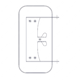 A18-13376-000 DOOR-AIR VENT,PAINTED