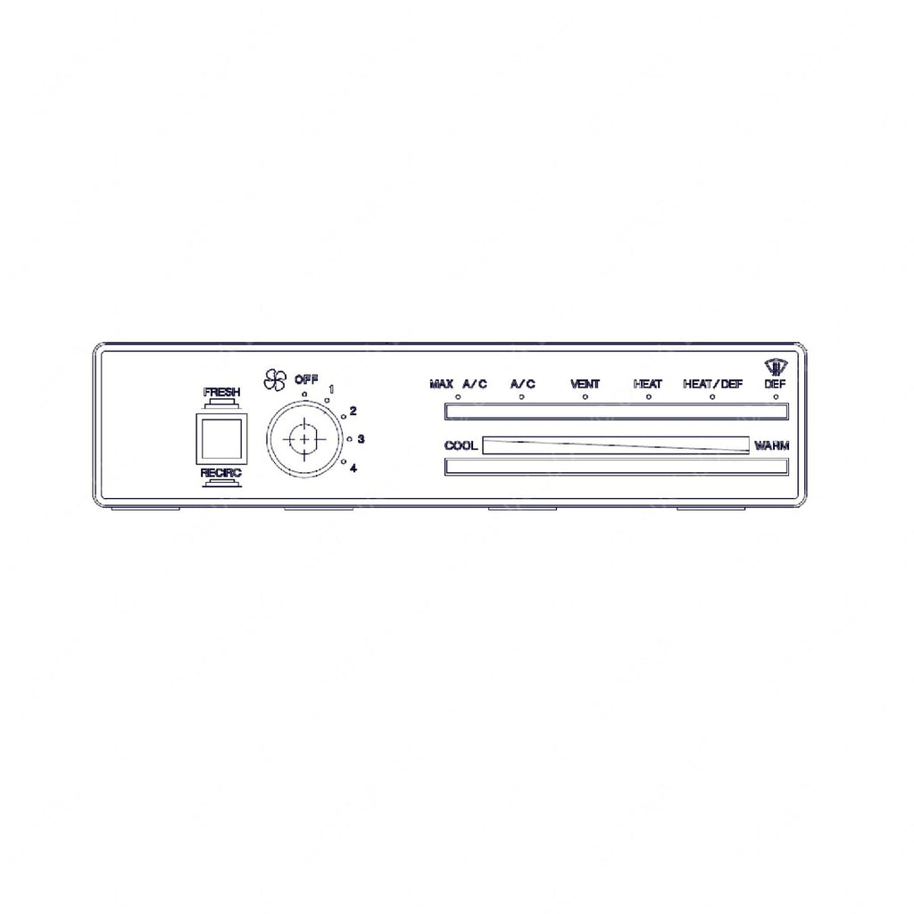 A22-30529-001 BEZEL-PANEL,CTRL,HEATER-AC,W/RECIRC VALV