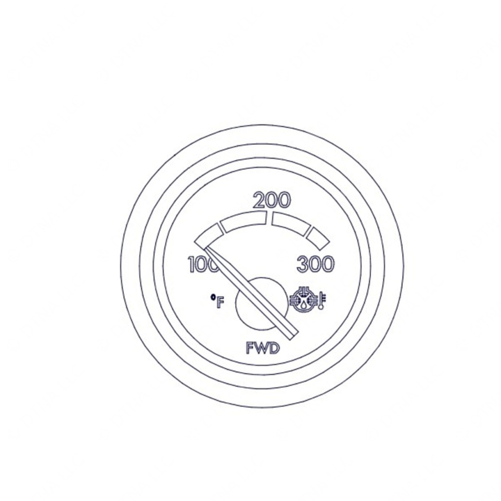 A22-38896-000 GAUGE - TEMP, AXLE, FRONT, EL