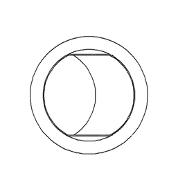 A22-40222-000 LOUVER - ROUND, SNAP - IN, 2
