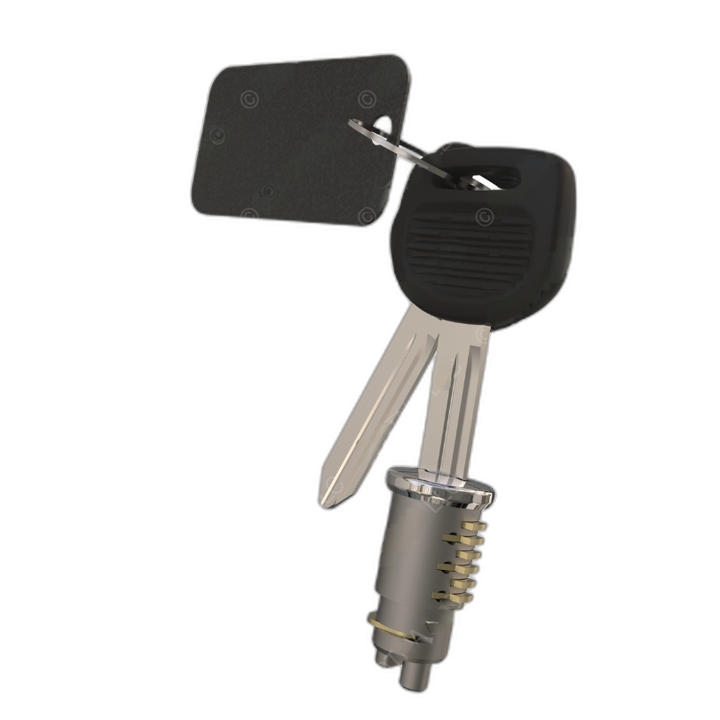 A22-46830-001 LOCK & KEY W/KEY CODE