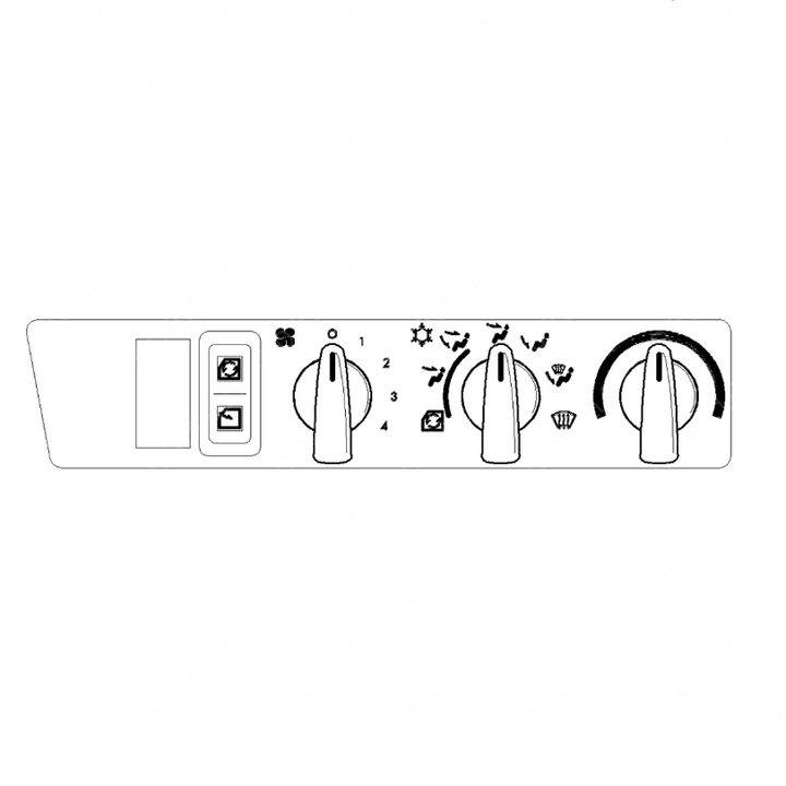A22-51695-012 HVAC CNTL - 2 HOLE, W/ RE