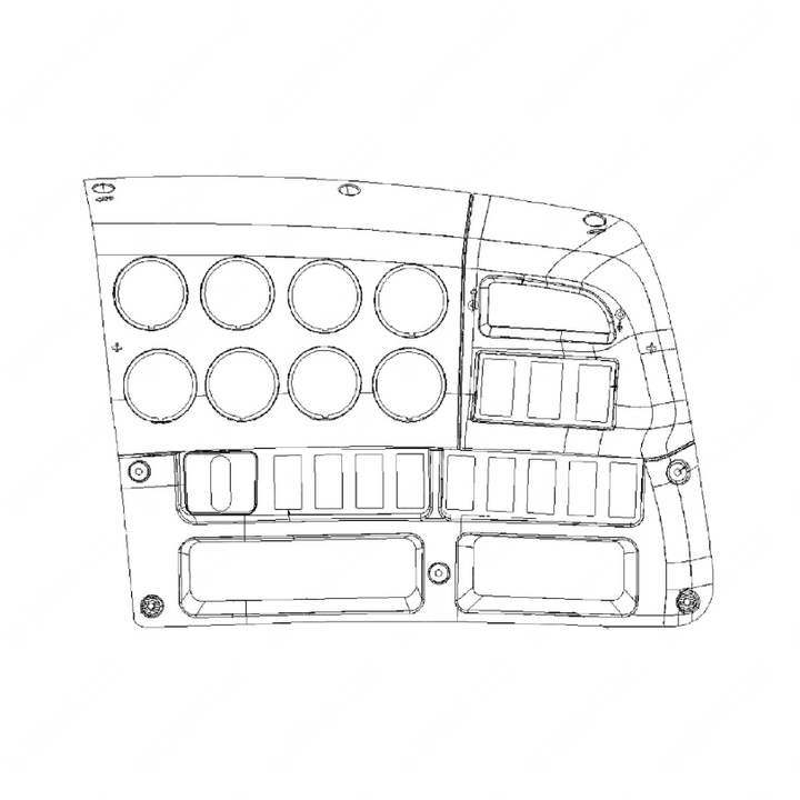 A22-53572-103 PANEL-INSTRUMENT,FIN,RH,FLAT,ASH TAUPE