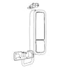 A22-62162-003 MIRROR ASSY-REAR,OUTER,TEX CVR, REM,RH