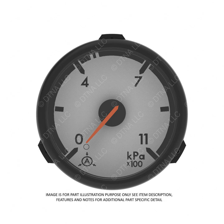 A22-66355-032 GAUGE-AIR PRESSURE,APPL,METRIC,BLK
