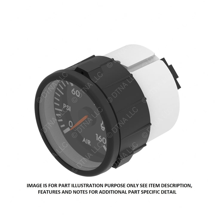 A22-66876-003 GAUGE-AIR PRESSURE,SUSPENSION,US,BLK