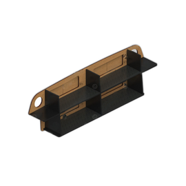 A22-68787-001 CABINET-OVERHEAD,REAR,HIGH ROOF,W/SPEAKE