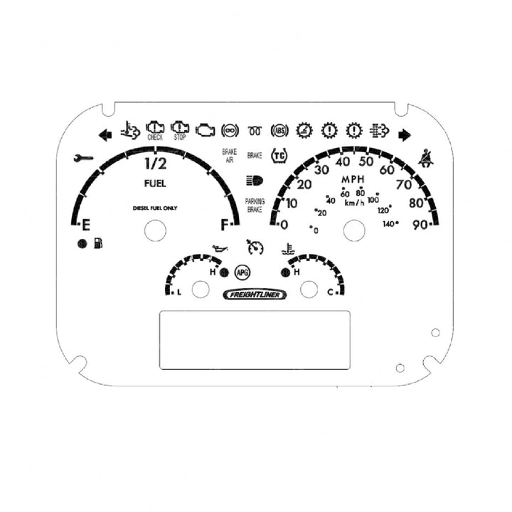 A22-69698-000 PANEL-INSTR,4GAUGE,MPH,TRANS,HYD,DIESEL