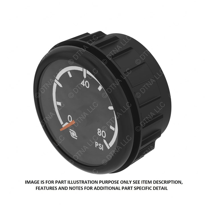 A22-71048-002 GAUGE-AIR PRESSURE,TURBO,ICU4ME,BLACK