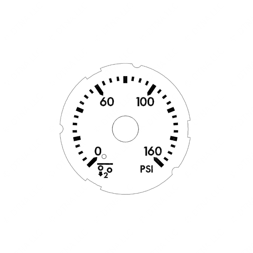 A22-71049-103 GAUGE-ICU4ME,AXLE LIFT 2,BRIGHT