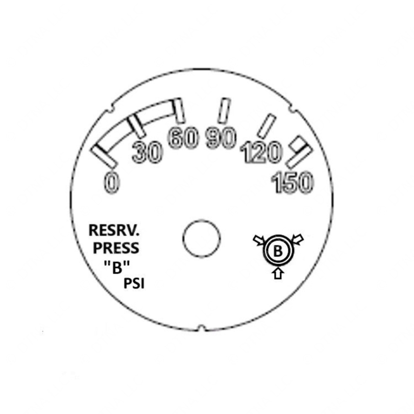 A22-71456-000 GAUGE-RESERVOIR B PRESS,PSI