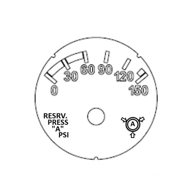 A22-71474-000 GAUGE-RESERVOIR A PRESS,PSI