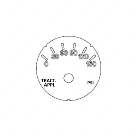 A22-71487-000 GAUGE-TRCTR APP,PSI,BLACK,FLAT
