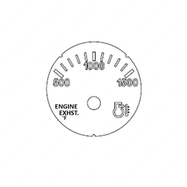 A22-71504-000 GAUGE-PYROMETER,DEG F,BLACK