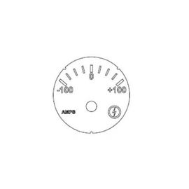 A22-71514-000 GAUGE-AMMETER,100 AMP,BLACK