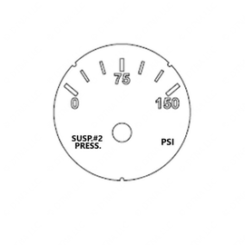 A22-71638-002 GAUGE-SUSP 2 PRESS,PSI,BRIGHT
