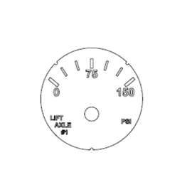 A22-71661-002 GAUGE-LIFT AXLE1,PSI,BRIGHT