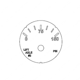 A22-71662-000 GAUGE-LIFT AXLE 2,PSI,BLACK