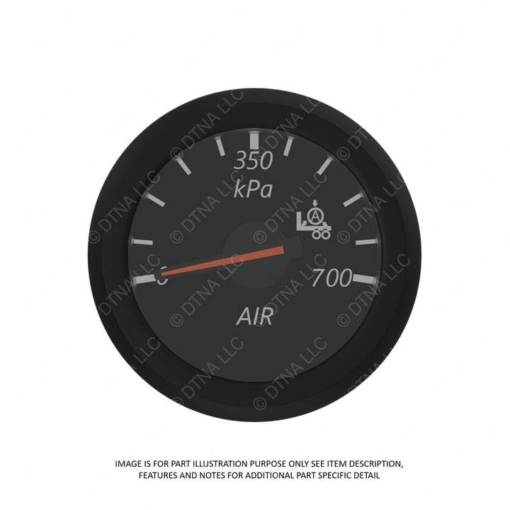 A22-72357-211 GAUGE-TRLR APP,ICUC,BLK,MET