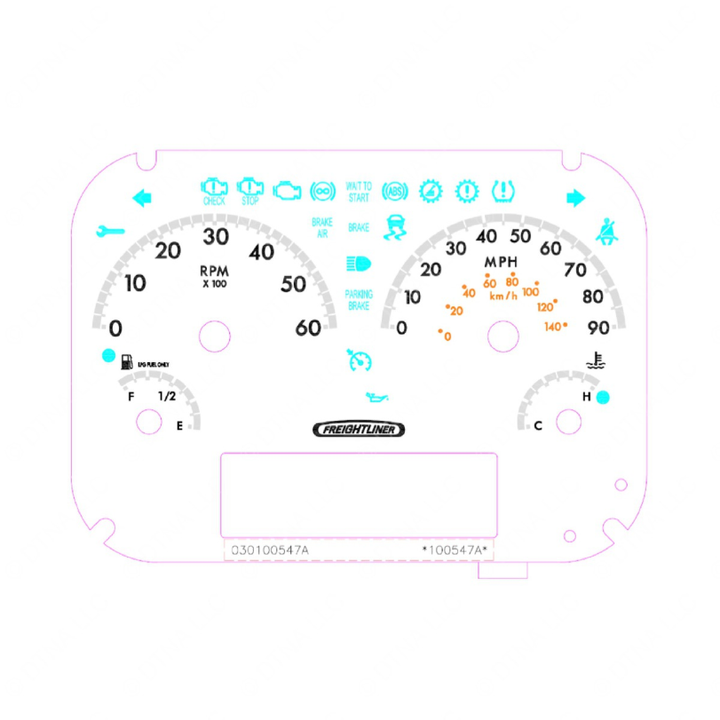 A22-74377-002 PANEL-4GAUGE,MPH,TACH,HYD,LPG