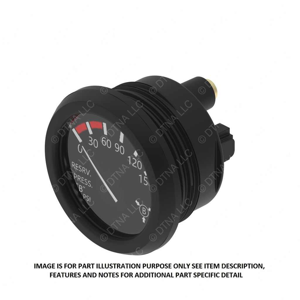 A22-78443-000 GAUGE-RES B PRESS,BLK,PSI