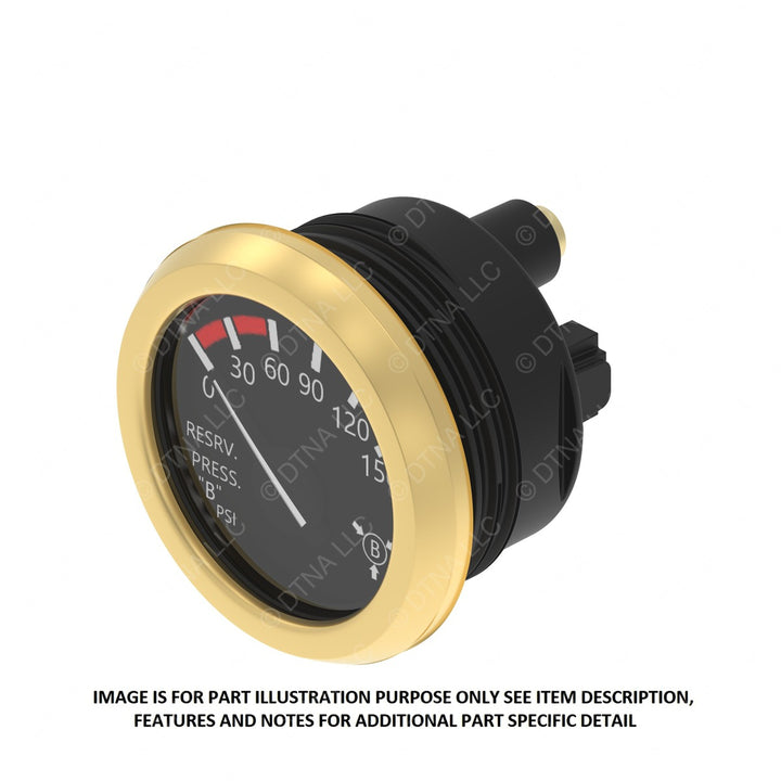 A22-78443-001 GAUGE-RES B PRESS,GOLD,PSI