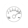 A22-78469-001 GAUGE,TRCTR APP,GOLD,PSI