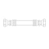 A23-13457-089 HOSE-WIRE BRD STL NO 24 89 IN
