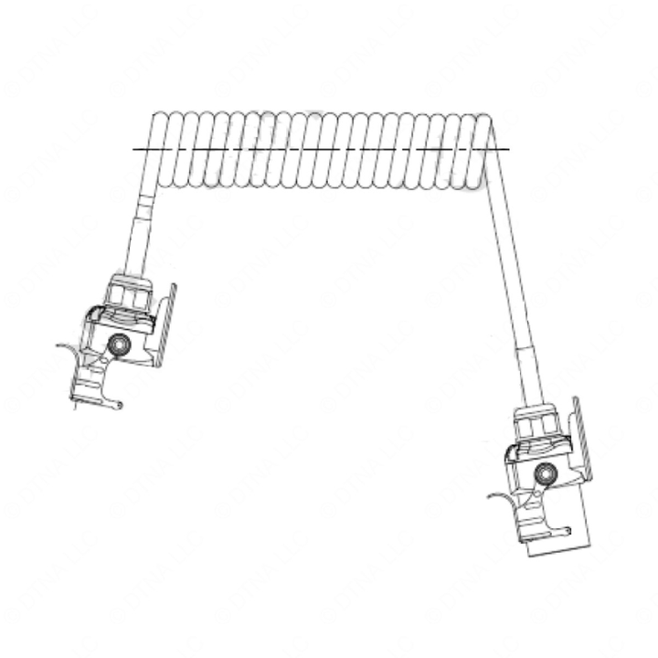 A66-02667-000 CABLE-SUPPLEMENTAL TRLR CBL ISO 7638-2