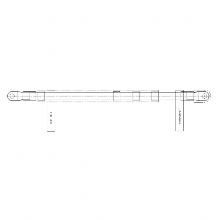 A66-04626-118 CABLE-POS,2/0,M/8XM/8,118"