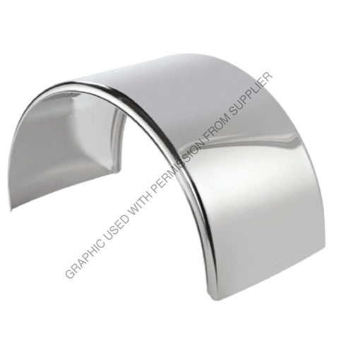 ABP N31 NF10180SSNR SS 16G SMOOTH SINGLE AXLE  FENDERS PAIR