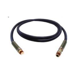 ABP N42AJH12 JUMPER HOSE-12FT BLACK W/SPRING GUARDS