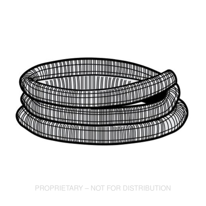 ABP N49 35FT25G 3.5IN. ID GALV FLEX HOSE