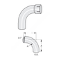 ABP N49 40EL90116A 90 DEG ELBOW, 4 CONN
