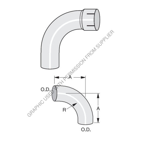 ABP N49 50EL90122A 90 DEG ELBOW 85X55R
