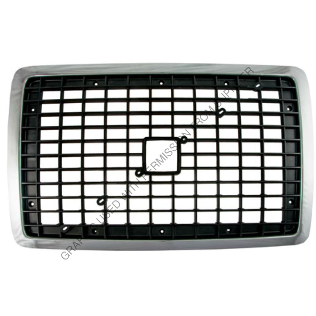 ABP N795 91110GH GRILLE,VOLVO VNL BLK/CH,04+,ABS,NO LOGO
