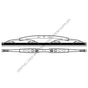 ABP N82 7826 SADDLE MOUNT WIPER BLADE