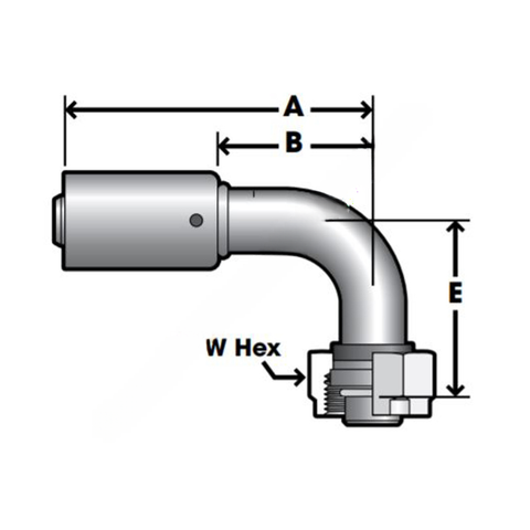 ABP N83 311252 COMP FITTING 90 DEG