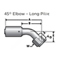 ABP N83 311390 A/C FITTING 45 DEG