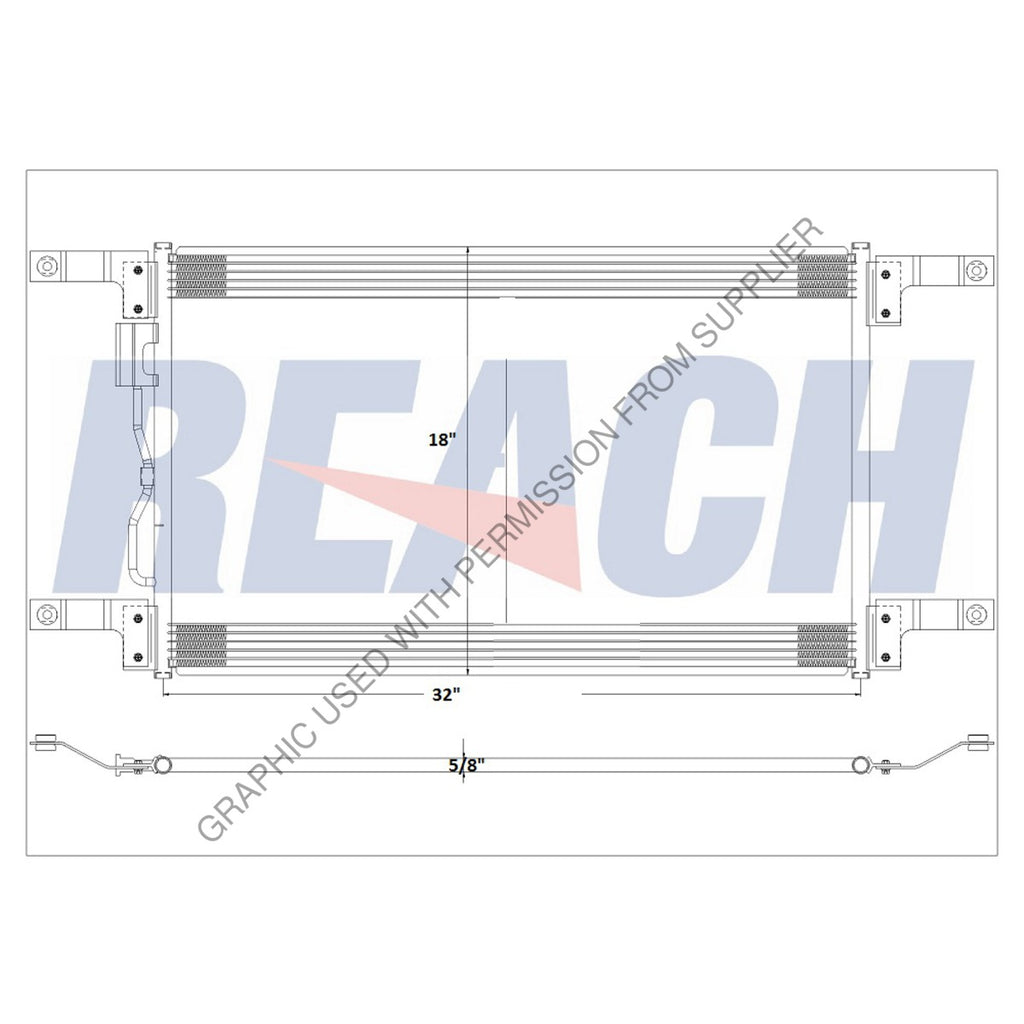 ABP N83 32 0863 CONDENSER CENTURY M2 03-07 PFLOW 32X18