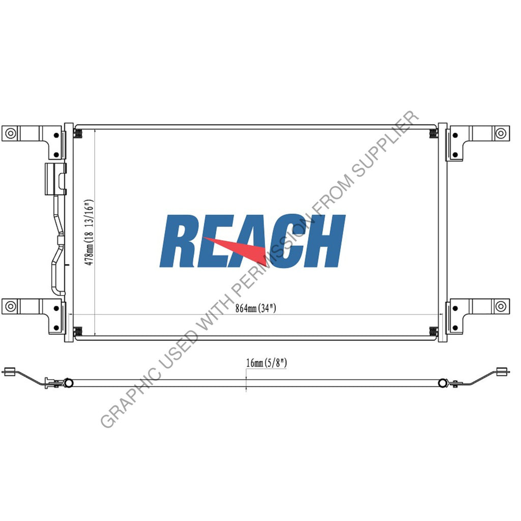 ABP N83 32 0952 CONDENSER CORONADO 04-13 PFLOW 34X18.8