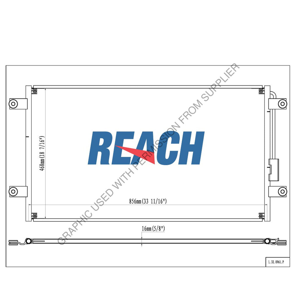 ABP N83 32 0961 CONDENSER COLUMBIA 07-08 PFLOW 33.69X18.