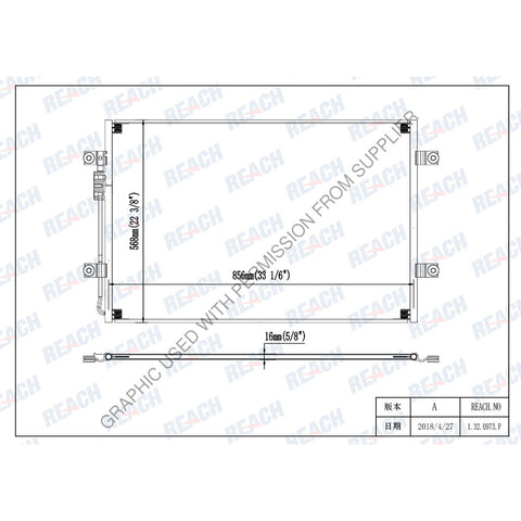ABP N83 32 0973 CONDENSER CASCADIA08-16 PFLOW 33.17X22.3