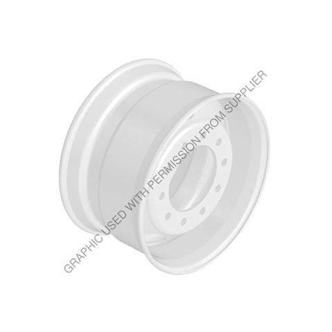 ACC 29806PKWHT21 DPLX WHEEL, PWDR CT WHT, 22.5 X 12.25IN.