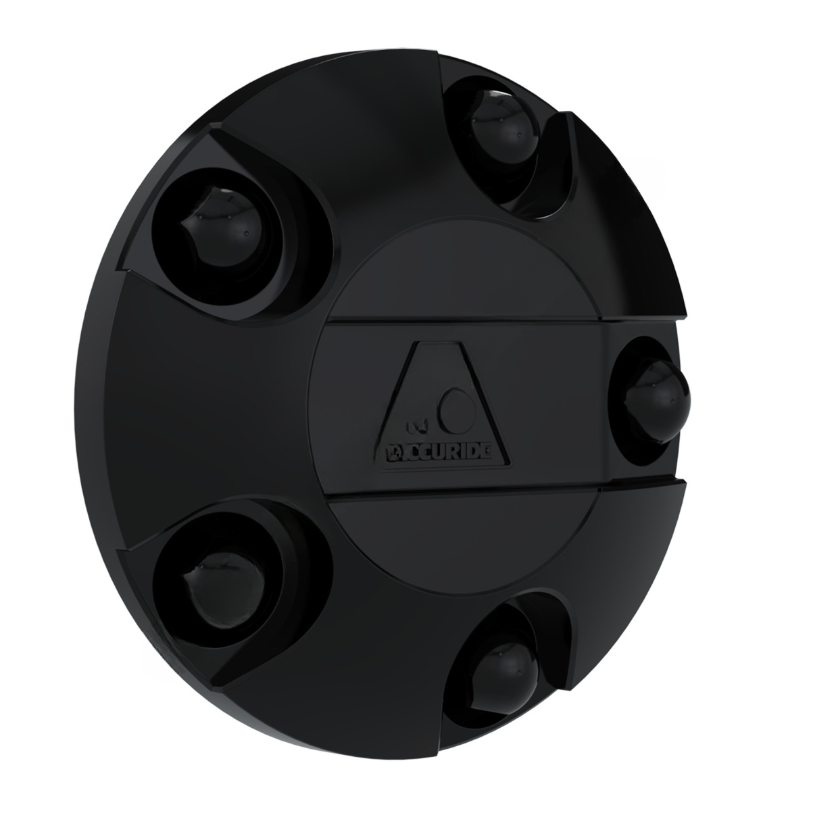 ACC FTB01 HUB COVER FRONT/STEER (OUTER MOUNT) BLAC