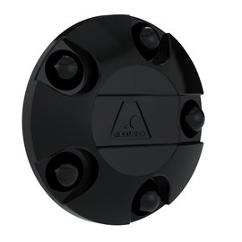 ACC FTB01 HUB COVER FRONT/STEER (OUTER MOUNT) BLAC