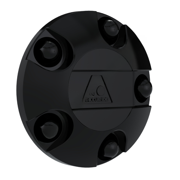 ACC FTB01 HUB COVER FRONT/STEER (OUTER MOUNT) BLAC