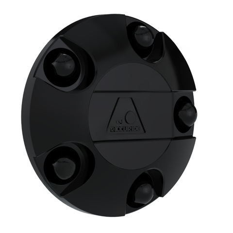 ACC FTB01 HUB COVER FRONT/STEER (OUTER MOUNT) BLAC