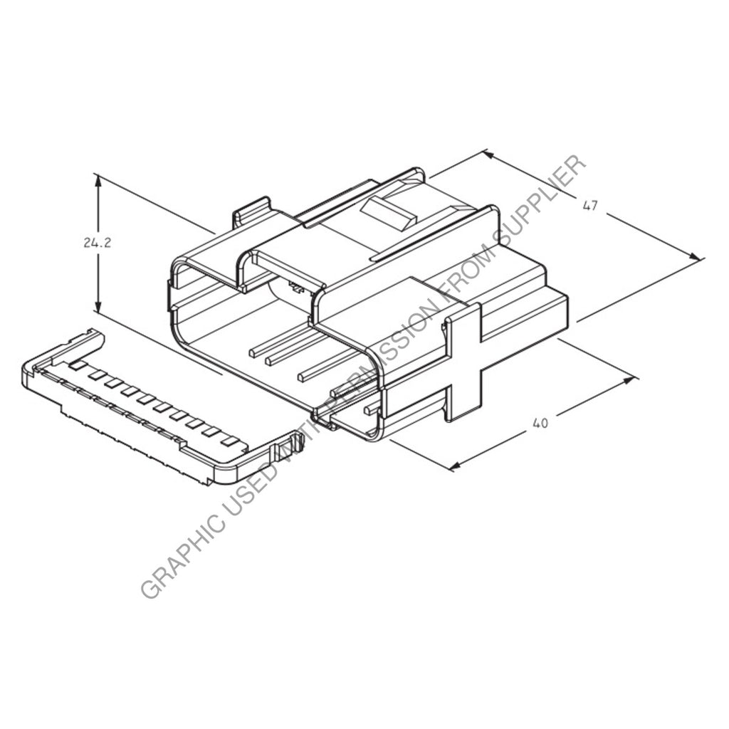 AFL E3143 003 RCPT-20CAV,YMXD,AFLE 3143 003