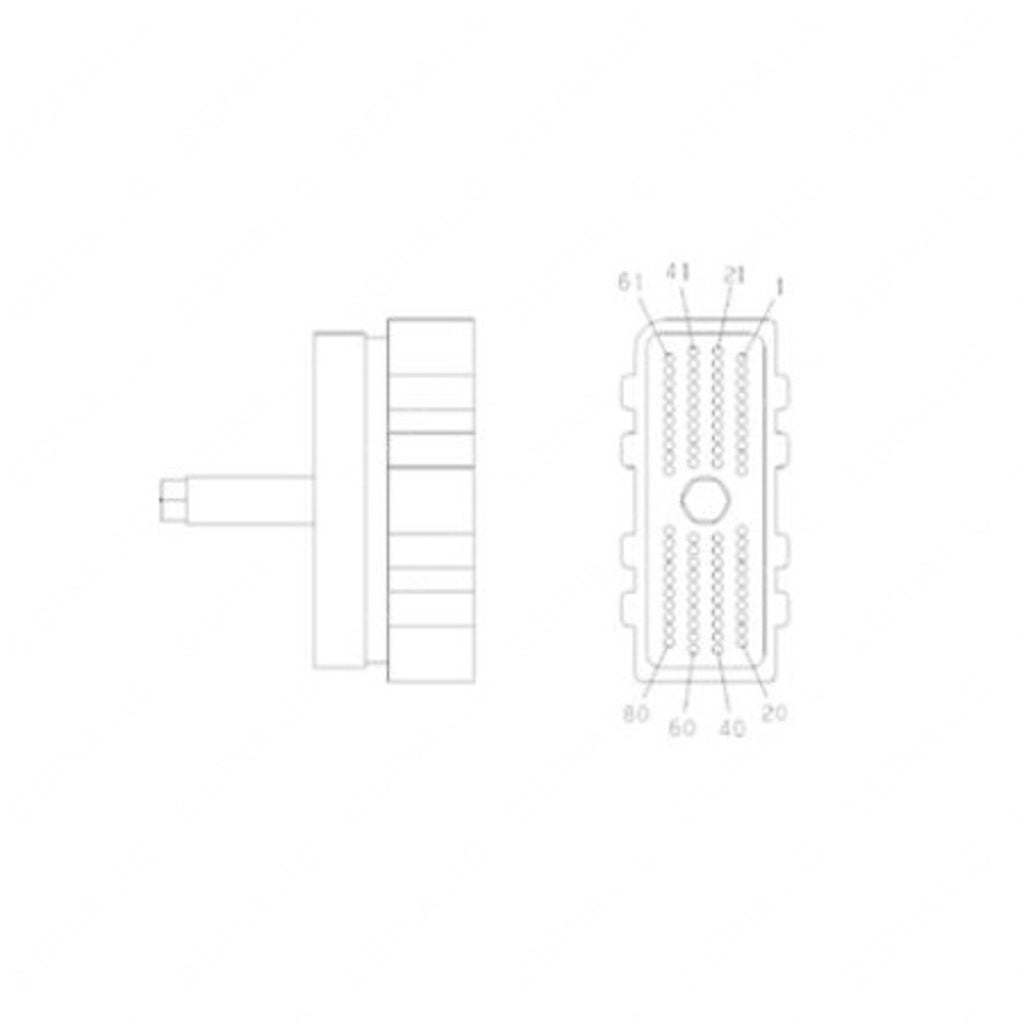 AFL R61991 001 PLUG-80CAV,MX150S,4X20,BK